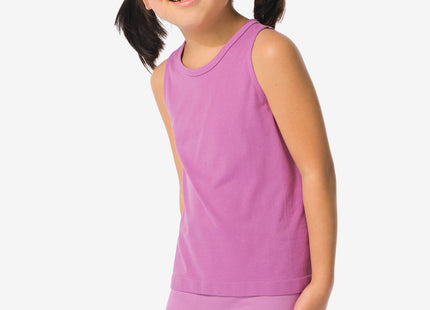 children's sports singlet seamless pink