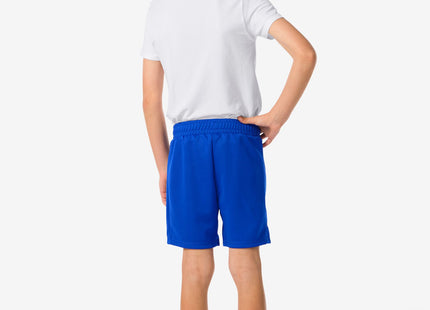 kinder sportbroek kort blauw