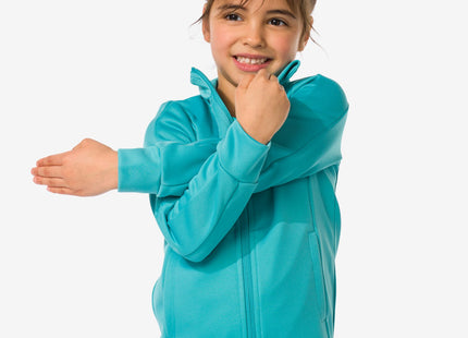 children's training jacket turquoise