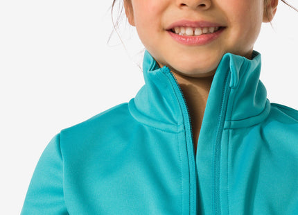 children's training jacket turquoise