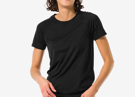 ladies seamless sports shirt black