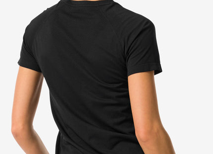 ladies seamless sports shirt black