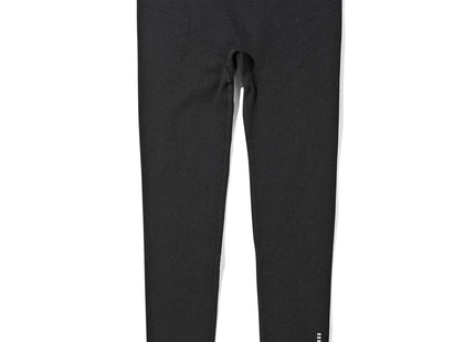 seamless ladies rib sports leggings black