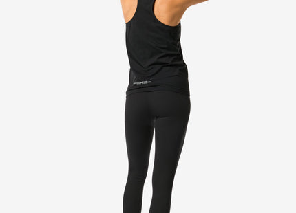 seamless ladies rib sports leggings black