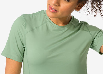 dames sportshirt lichtgroen