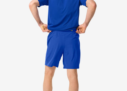 men's sports pants short blue