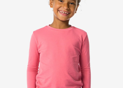 seamless children's sports shirt pink