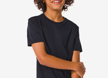 seamless children's sports shirt black