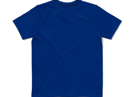 seamless children's sports shirt bright blue