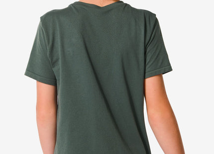 seamless children's sports shirt green