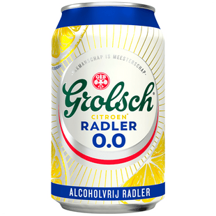 Grolsch Radler citroen 0.0 blik