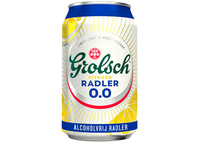 Grolsch Radler citroen 0.0 blik
