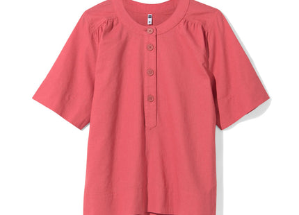 ladies top Koa with linen red