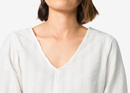 women's top Kaiden seersucker white