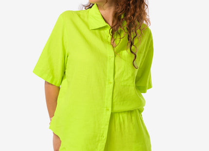 women's blouse Lizzy with linen green