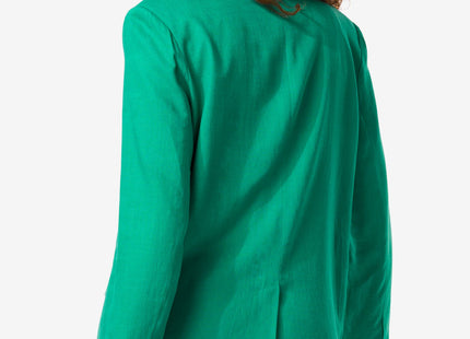 women's blazer Isla with green linen