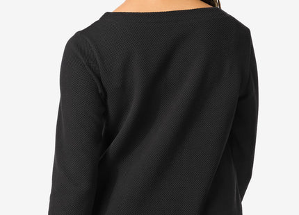 women's shirt structure black