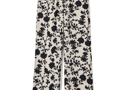 women's trousers Lara flower black