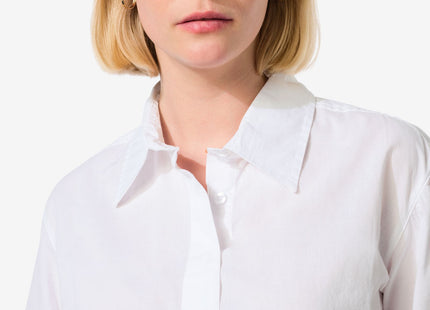 ladies blouse Ilva poplin white