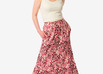 ladies skirt Kate with linen red