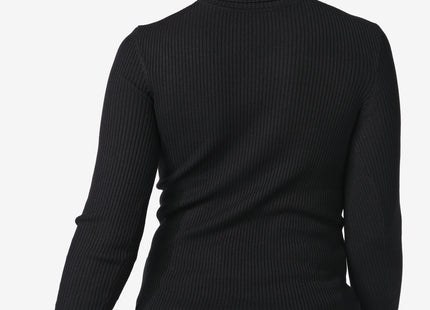 ladies top with turtleneck black