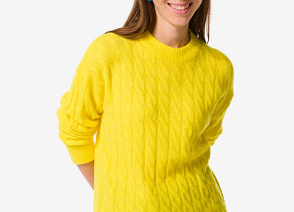 women's sweater knitted Vicky yellow