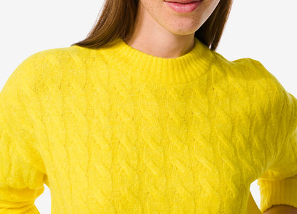 women's sweater knitted Vicky yellow