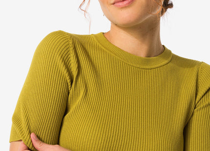 women's sweater rib Louisa green