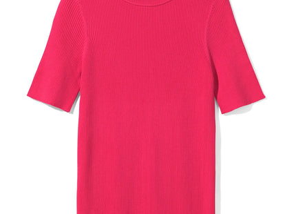 women's sweater rib Louisa pink