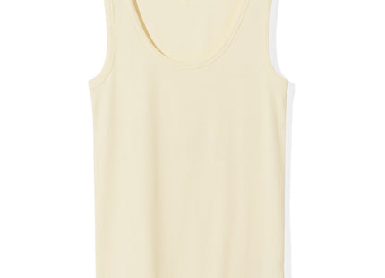 ladies tank top Anouk rib yellow