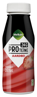 Melkan Joghurtgetränk mit hohem Proteingehalt Erdbeere