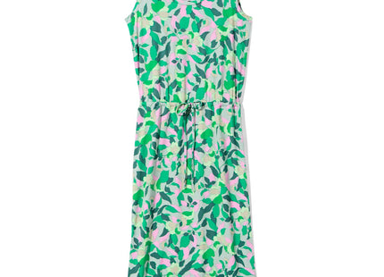 women's singlet dress Hope leaves dark green