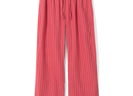 women's trousers Koa with linen red