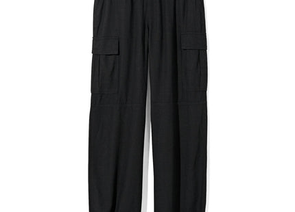 women's trousers Riley with black linen