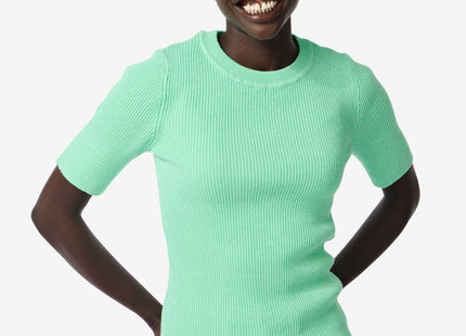 women's sweater rib green