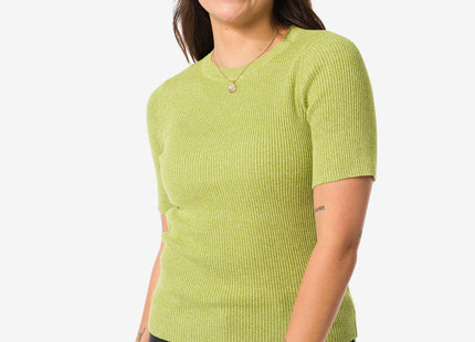 women's sweater rib green