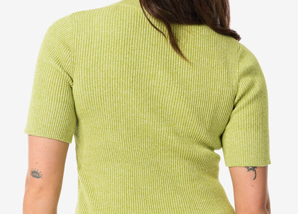 women's sweater rib green