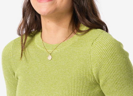 women's sweater rib green