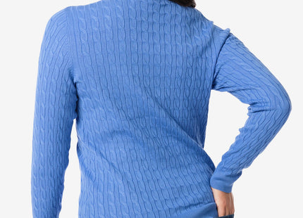 ladies sweater Louisa knitted blue