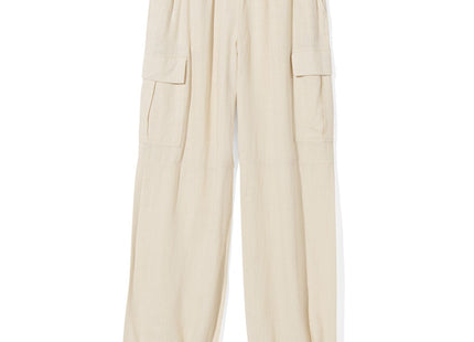 women's trousers Riley with off-white linen