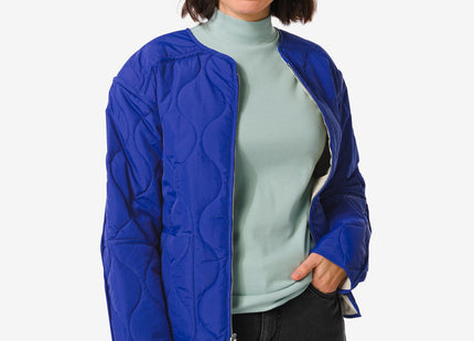 reversible women's jacket Eloise with zip-off sleeves blue