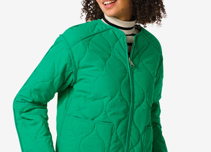 reversible women's jacket Eloise with zip-off sleeves green