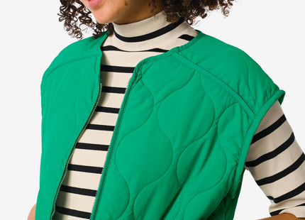 reversible women's jacket Eloise with zip-off sleeves green