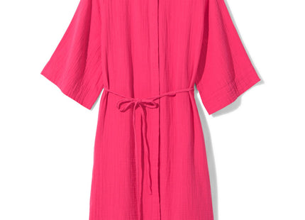 ladies button down dress Lynn pink