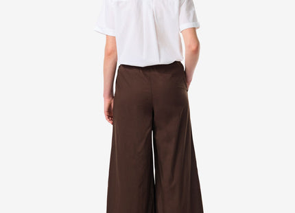 women's trousers Ilva wide leg brown