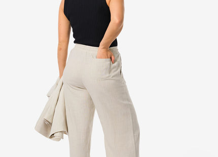 women's trousers Riley with linen sand