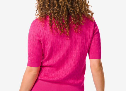 ladies sweater knitted Fally pink