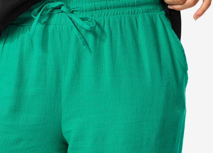 women's trousers Riley with linen green