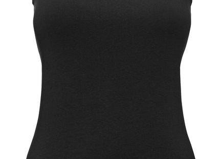 women's singlet organic cotton black