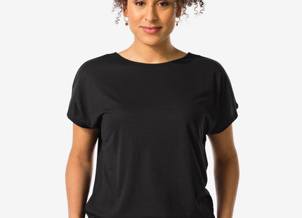 ladies t-shirt Amelie with bamboo black